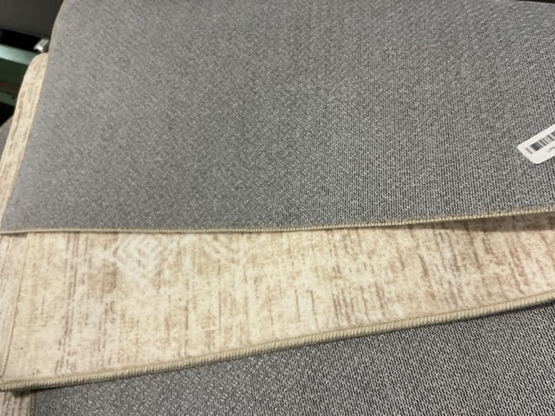 Condition photo showing As Is for 6x9 Area Rugs for Living Room: Washable Moroccan Geometric Boho Rug Farmhouse Non Slip Stain Resistant Large Rug Low Pile Soft Carpet for Bedroom Dining Room Home Office Children Room (Beige,6'x9') Beige 6' x 9' (Rectangular)