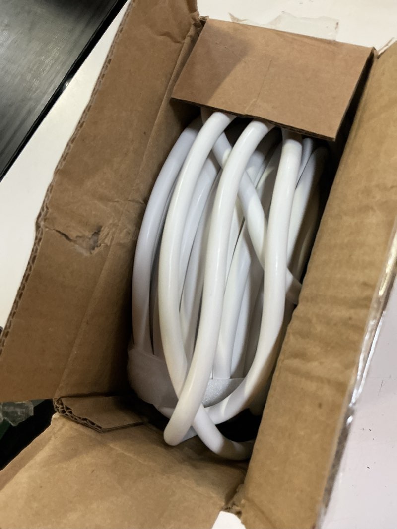 Condition photo showing Good Condition for skrizcable 16/3 50 ft outdoor extension cord waterproof, weatherproof & flame retardant white 3 prong power cord outside for lawn & garden, 13 amps 1625 watts 125 vac 16awg sjtw, etl listed 50ft 16awg outdoor white
