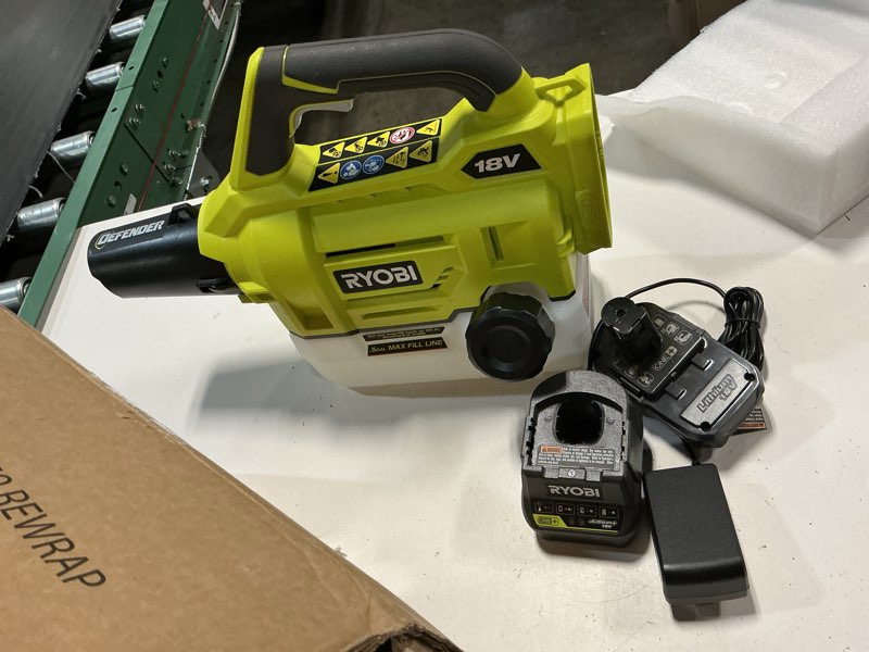 Condition photo showing Good Condition for ryobi one+ 18v cordless battery fogger/mister