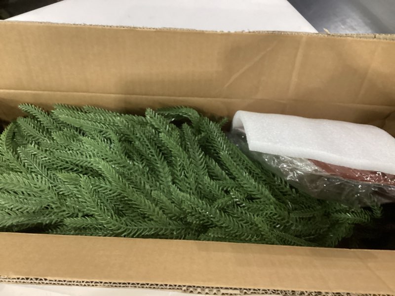 Condition photo showing New/Like New for 4FT Artificial Norfolk Pine Tree, Realistic UV Rated Shrubs Fake Potted Plants, Faux Bushes for Christmas Decorations Outdoor Indoor Home Front Porch Decor 4ft 1 Pack Norfolk Pine Tree