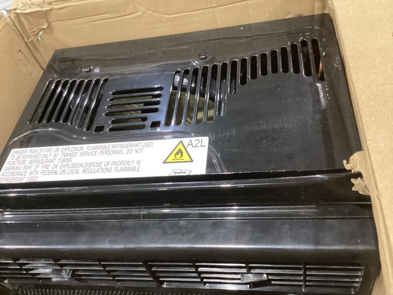 Condition photo showing Good Condition for ge window air conditioner unit, 5,000 btu for small rooms up to 150 sq ft. with manual adjustable fan and cooling settings, perfect for bedroom or living room, easy install kit included, black 5,000 btu mechanical controls black