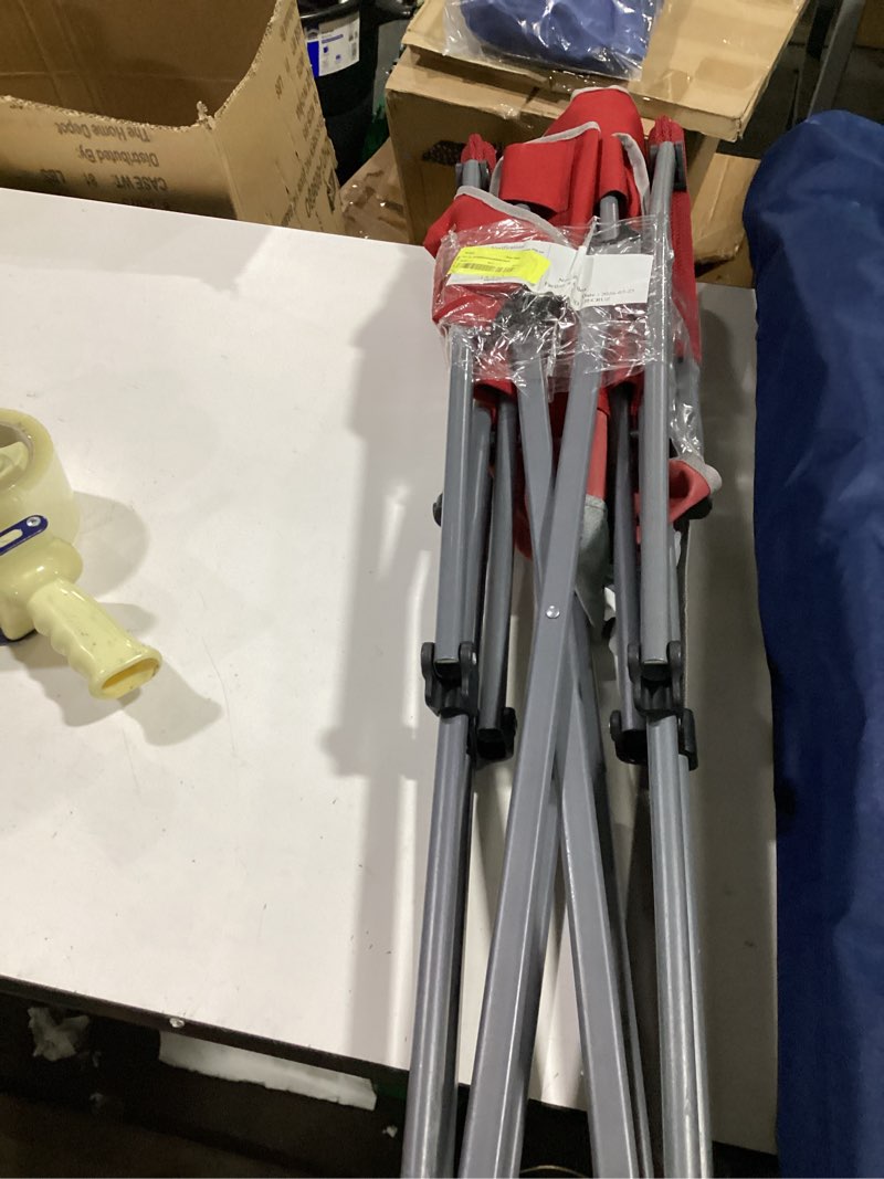 Condition photo showing Good Condition for ozark trail quad folding camp chair with cup holder, red