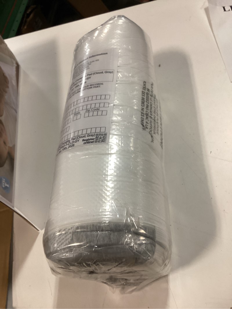 Condition photo showing New/Like New for jool baby serenity soft changing pad + washable cover, non-slip - fits standard changing tables & dressers (cloud pattern, gray)