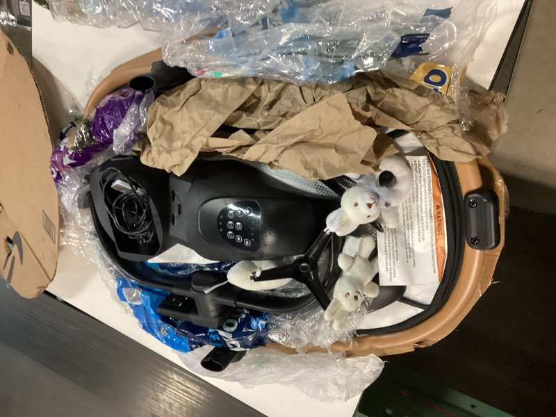 Condition photo showing As Is for (Similar )Angelbliss Baby Swing with Cry Detection, Side-to-Side Electric Swing with 5 Speeds, 180° Rotation, Indoor for Infants and Toddlers (Black)