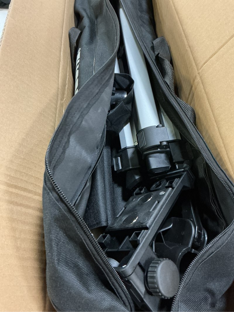 Condition photo showing Good Condition for laser level pole, firecore upgraded 12 ft. telescoping laser pole with tripod and multifunctional mounting clamp, adjustable bracket with 1/4"-20 laser mount for rotary and line laser level- flp370cx laser pole flp370cx