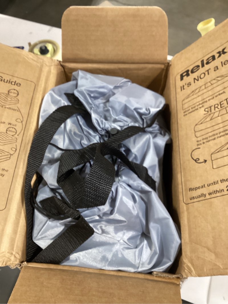 Condition photo showing As Is for Queen Air Mattress with Built in Pump, 18" Elevated Height, 48Hr Leak-Tested, Honeycomb Coil Support, 800 lbs Capacity, Fast 3-Min Inflation–Blow Up Mattress for Guest Room & Sleepover Queen (U.S. Standard)