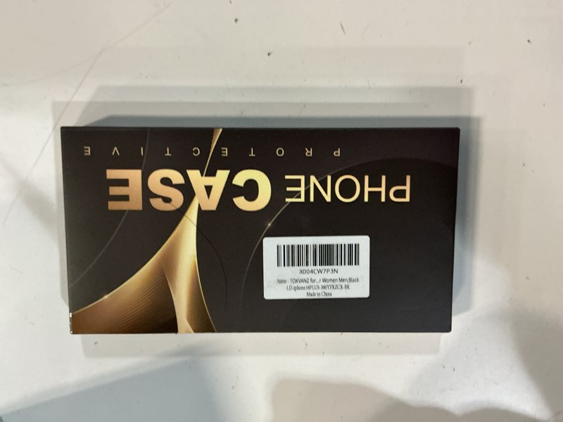 Condition photo showing New/Like New for for iphone 16 plus case with 360° rotatable magnetic ring stand [compatible mag-safe] [military grade protection] translucent matte phone cases for women men 6.7'', black