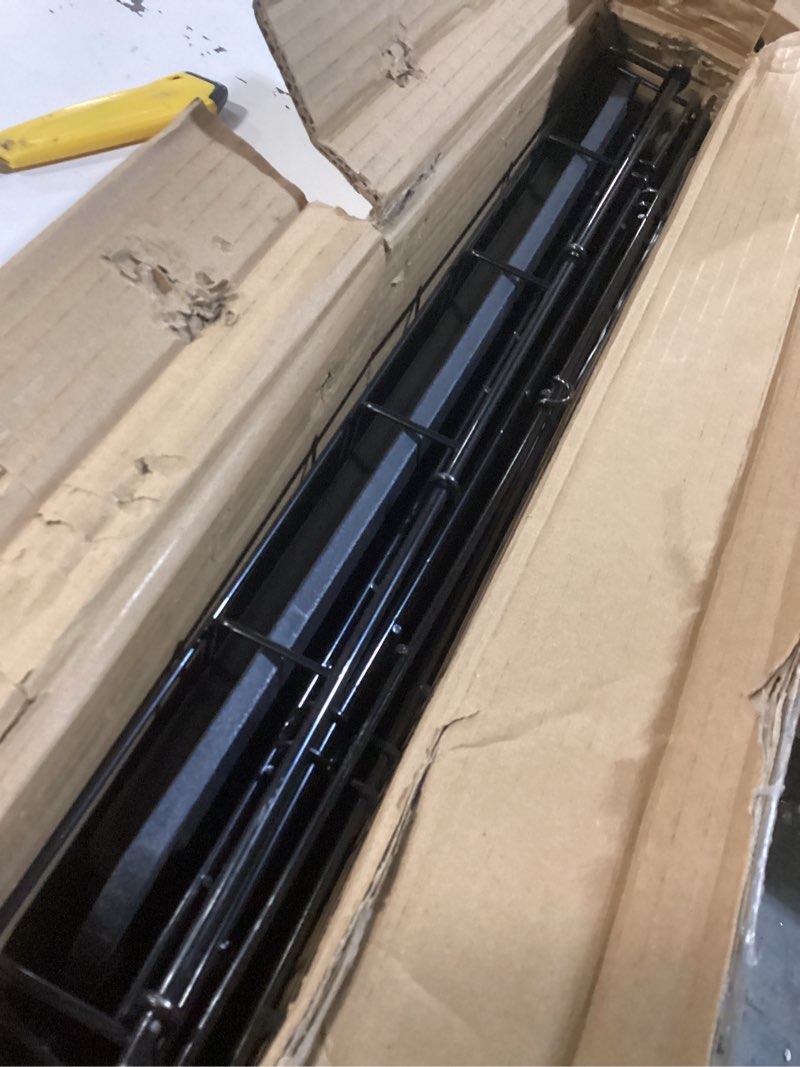 Condition photo showing Good Condition for Amazon Basics Durable, Foldable Metal Wire Dog Crate with Tray, Double Door, 36 x 23 x 25 in, Black 36.0"L x 23.0"W x 25.0"H Double Door w/ Divider