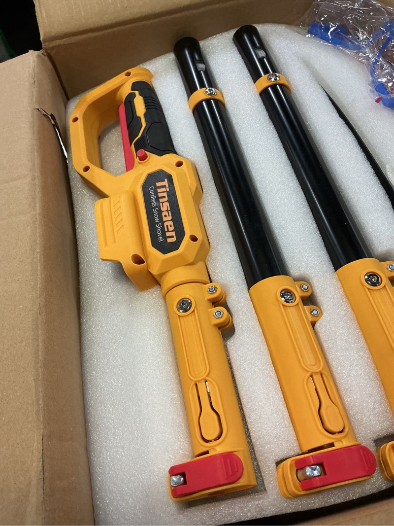 Condition photo showing Good Condition for 20V Electric Snow Shovel, 12-Inch Snow Blower Cordless with Adjustable Front Handle, Battery Powered Snow Thrower Removal, 16.5ft Throw Distance for Driveway, Patio, Deck (3000mAh)