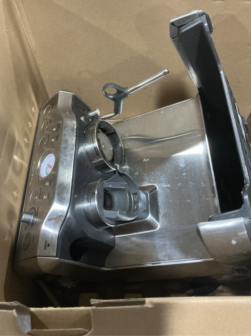 Condition photo showing As Is for Breville Barista Express Espresso Machine BES870XL, Brushed Stainless Steel
