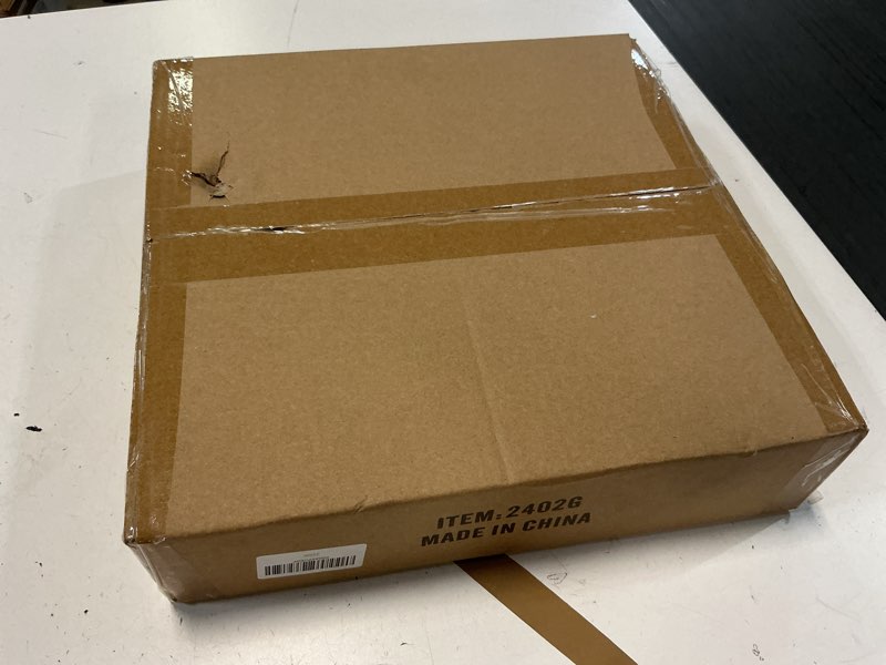 Condition photo showing New/Like New for Decorative Tray for Coffee Table, Living Room, Side Table, 11" Gray Round Concrete Home Decor Serving Trays for Accent Table, Console Table Gray 11"L x 11"W x 1.5"H