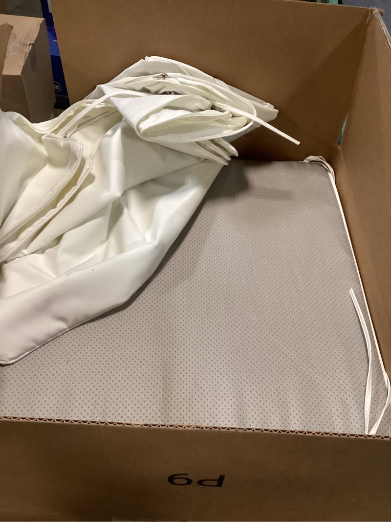 Condition photo showing New/Like New for 24" x 24" x 6" Outdoor Deep Seat Cushions Set - 2 Set Waterproof & Fade Resistant Patio Furniture Replacement Cushions, Non-Slip Outdoor Cushions Fit Loveseats, Couches, Chairs, and Sofas.