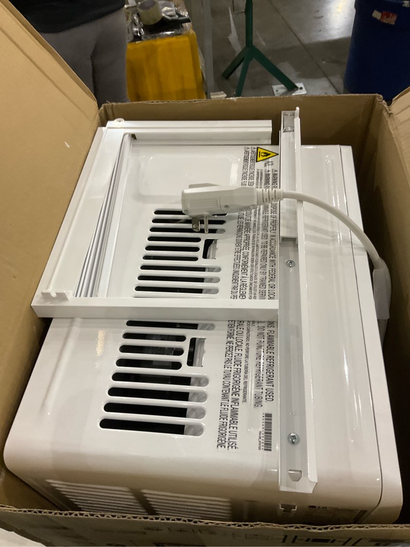 Condition photo showing As Is for LG LW6024RSMX Window Air Conditioner, Wi-Fi Enabled w/Remote, for Small Room (260 Sq.Ft.), Quiet Operation, 115V, 6,000 BTU, White
