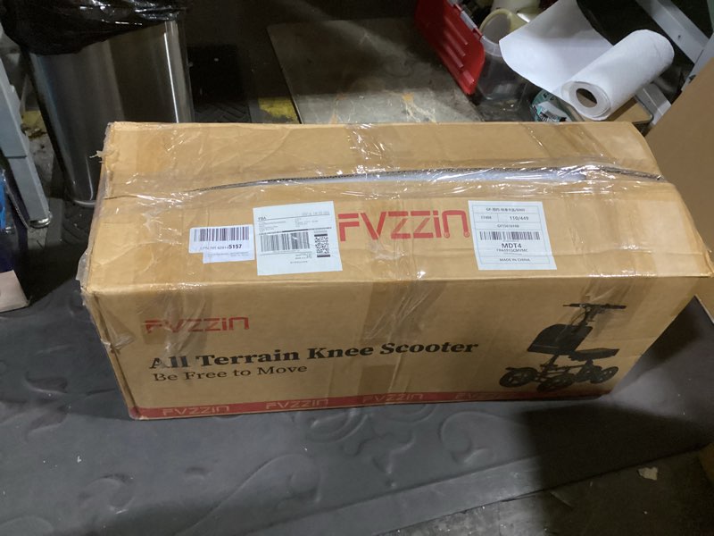 Condition photo showing Good Condition for fvzzin all terrain knee scooter for adults, foldable rolling knee scooter with diy stickers & shock 