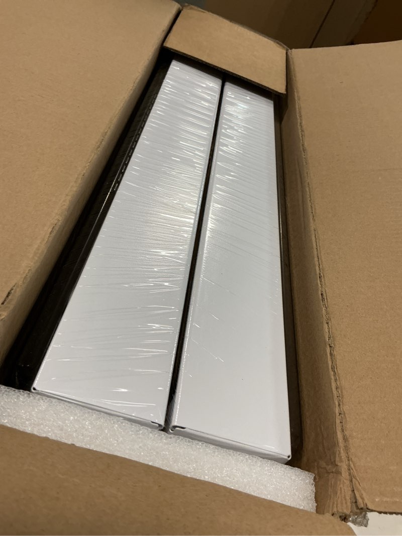 Condition photo showing Good Condition for 2Pack Expandable Pull Out Cabinet Organizer 21"Deep With Raising Pad for Framed Cabinets, Upgrade 3 Slide Rails Slide Out Drawers, Roll Out Shelves Adhesive,Adjustable Width 12.05"-20.4"White