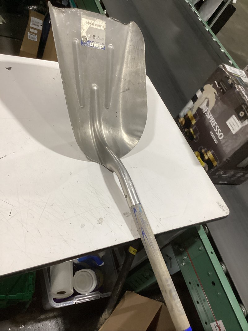 Condition photo showing As Is for kobalt 18-in fiberglass d-handle scoop