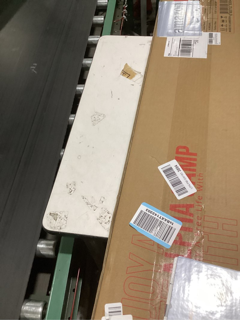 Condition photo showing Good Condition for high point sports oversized camping chairs for adults, high back heavy duty lawn folding chair support 500lbs, padded portable outdoor chair with cup holder, blue single pack blue