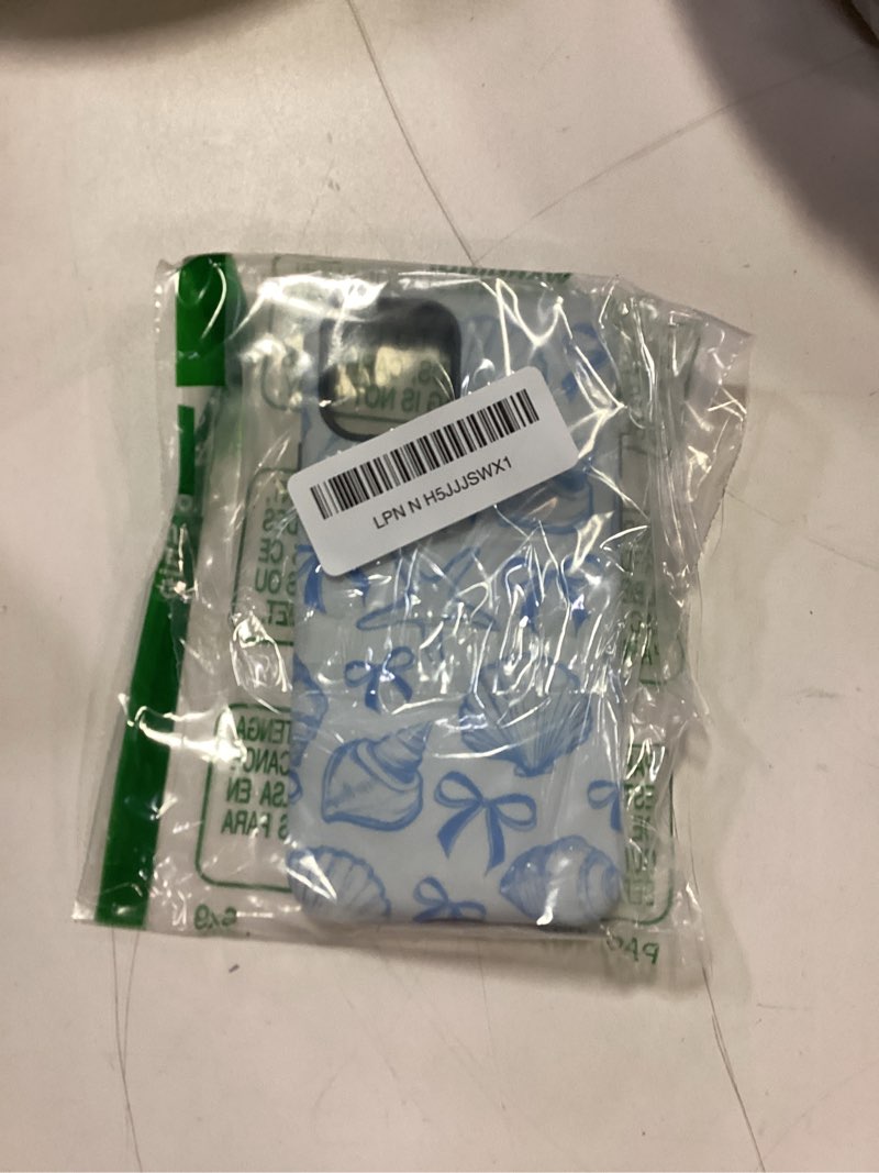 DAIZAG Case Compatible with iPhone 11 Pro,Fit Shockproof Cover for Women Girls,Blue Seashell Bow