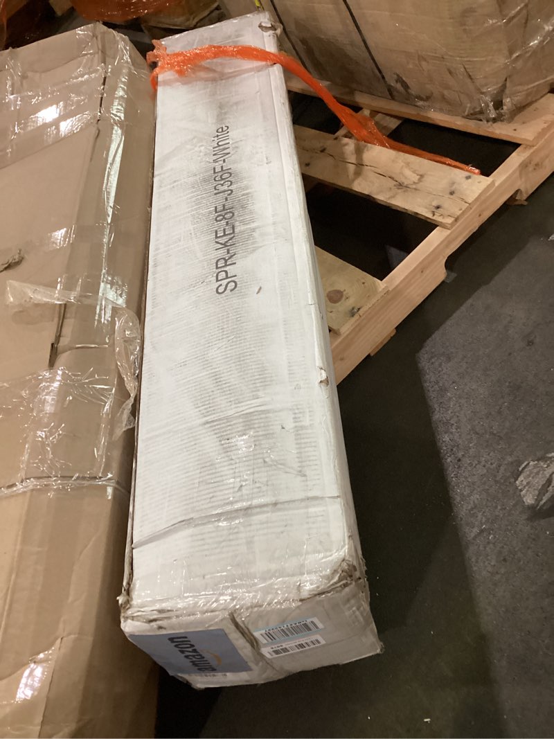 Condition photo showing New/Like New for FDW | 8 Inch Full Mattress | Medium Firm | Gel Memory Foam Mattress | White | Bed in a Box, CertiPUR-US Certified | Pressure Relief, Cooling Ventilated Foam | Washable Removable Cover White Full 8 IN