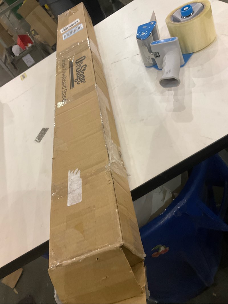 Condition photo showing As Is for OnStage KS7190 Classic Single-X Keyboard Stand , Black