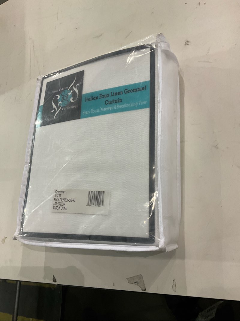 HPD Half Price Drapes Room Darkening Curtains for Living Room 50 X 96 Grommet Italian Faux Linen, FL
