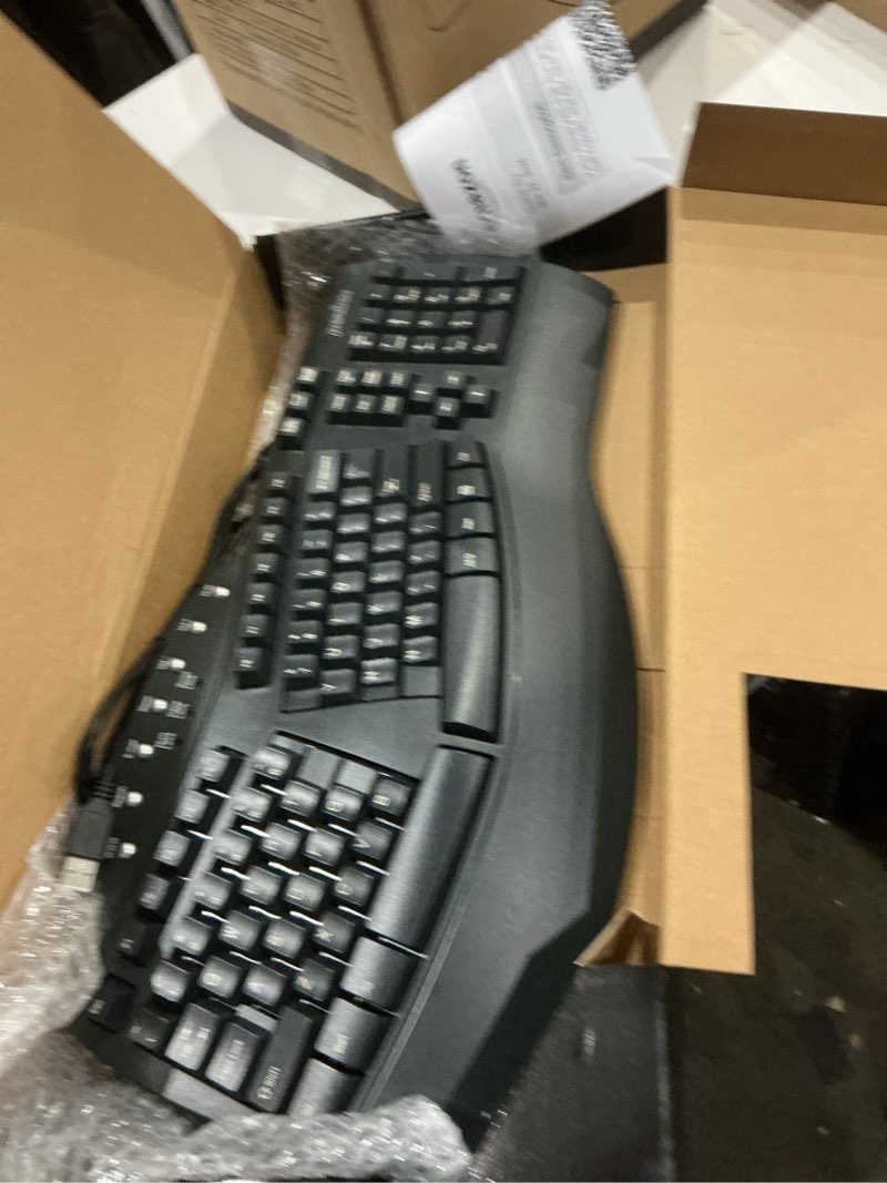 Condition photo showing Good Condition for perixx periboard-512b wired ergonomic keyboard - split keyboard, wrist rest, natural typing - wired usb connectivity - us english - black black wired