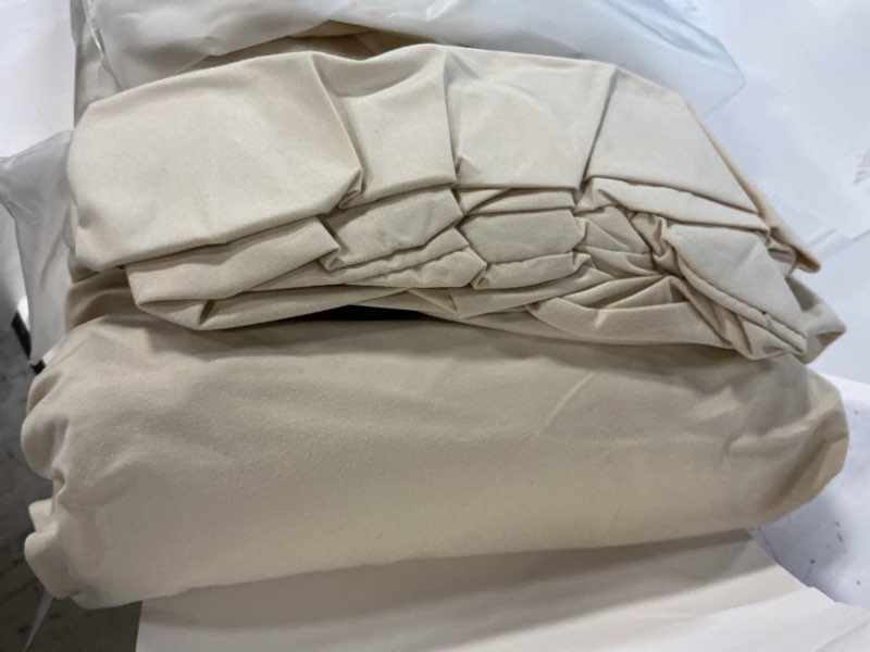 Condition photo showing Good Condition for 12pcs outdoor cushion covers stretch patio cushion cover sofa cushion cover | cushion covers for outdoor furniture replacement washable furniture protector with elastic bottom fits 20-27" (beige)