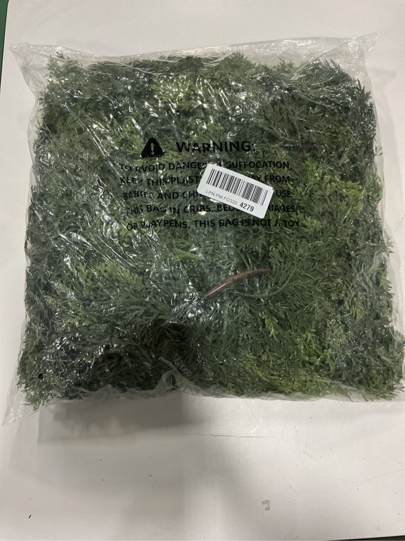Condition photo showing Good Condition for 9FT Real Touch Cedar Garland - Artificial Christmas Garland Fake Green Faux Thick and Lush Pine Need