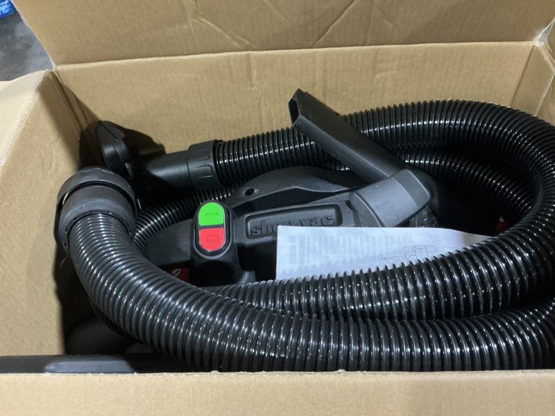Condition photo showing Good Condition for shop-vac 4-gallon 6 hp corded wet/dry shop vacuum with accessories included