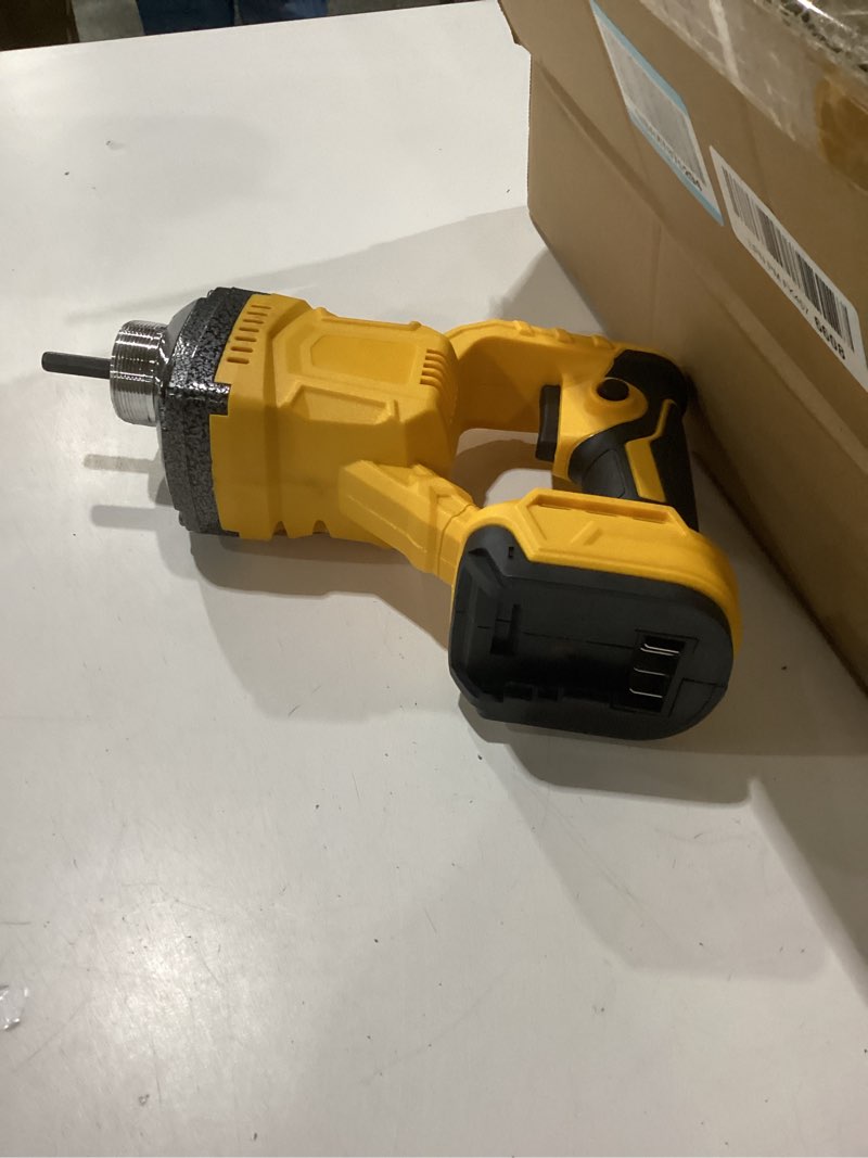Condition photo showing As Is for Cordless Concrete Vibrating Tool, 6000RPM Handheld Concrete Vibrator Compatible with Dewalt 20V Battery, 600W Mix Concrete Tool with 3.8ft Rod, for Remove Bubble and Mix Concrete, Bare Tool