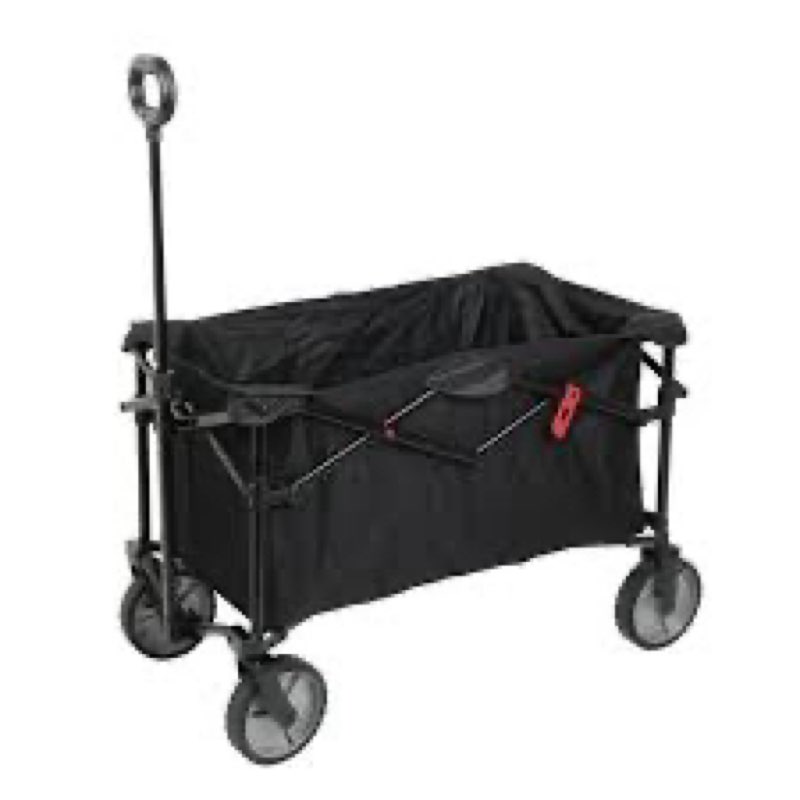 ozark trail multi-purpose big bucket cart, black wagon