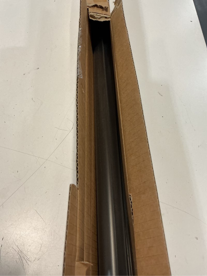 Condition photo showing Good Condition for ivilon window curtain rod decorative end cap design, 1 inch rod, 72 to 144 inch. black 72" to 144" black