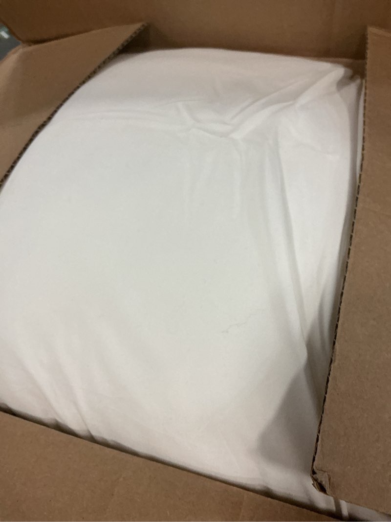 Condition photo showing As Is for pillows queen size set of 2, gusseted bed pillows for sleeping 2 pack, luxury hotel quality, supportive queen pillow with soft down alternative for back stomach side sleepers, machine washable queen-20"*30" grey