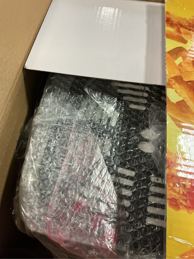 Condition photo showing As Is for 8.5QT Air Fryer, Family Size Digital Air Fryers, Nonstick Square Basket, Smart Touchscreen with 8-Preset, Air Frying, Reheat Leftovers, Party Food, Fast Cooking, Dishwasher-Safe, for Kitchen 8.5 QT/8L Black (Touchscreen Series)