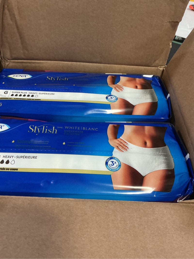 Condition photo showing Good Condition for TENA Sensitive Care Overnight Incontinence Underwear for Women, Large, 64 Count (New Sizing) Large 64