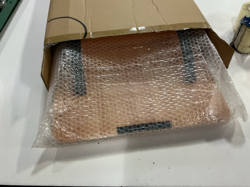 Condition photo showing New/Like New for strongtek professional wooden balance board, rocker board, wood standing desk accessory, balancing board for under desk, anti slip roller, core strength, stability, office wobble boards extra large-basic