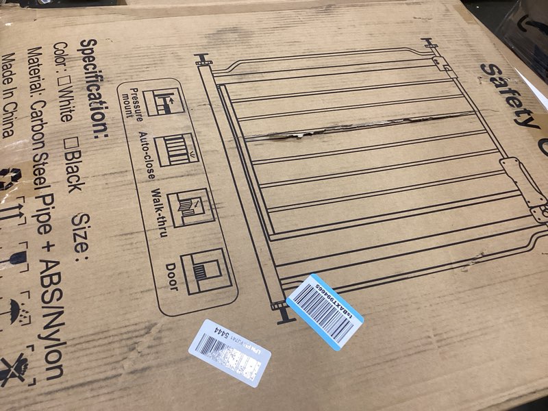 WAOWAO Clear Baby Gate for Stairs Modern Design Acrylic Auto Close Pet Gate, 57.87-66.14" Wide Safet