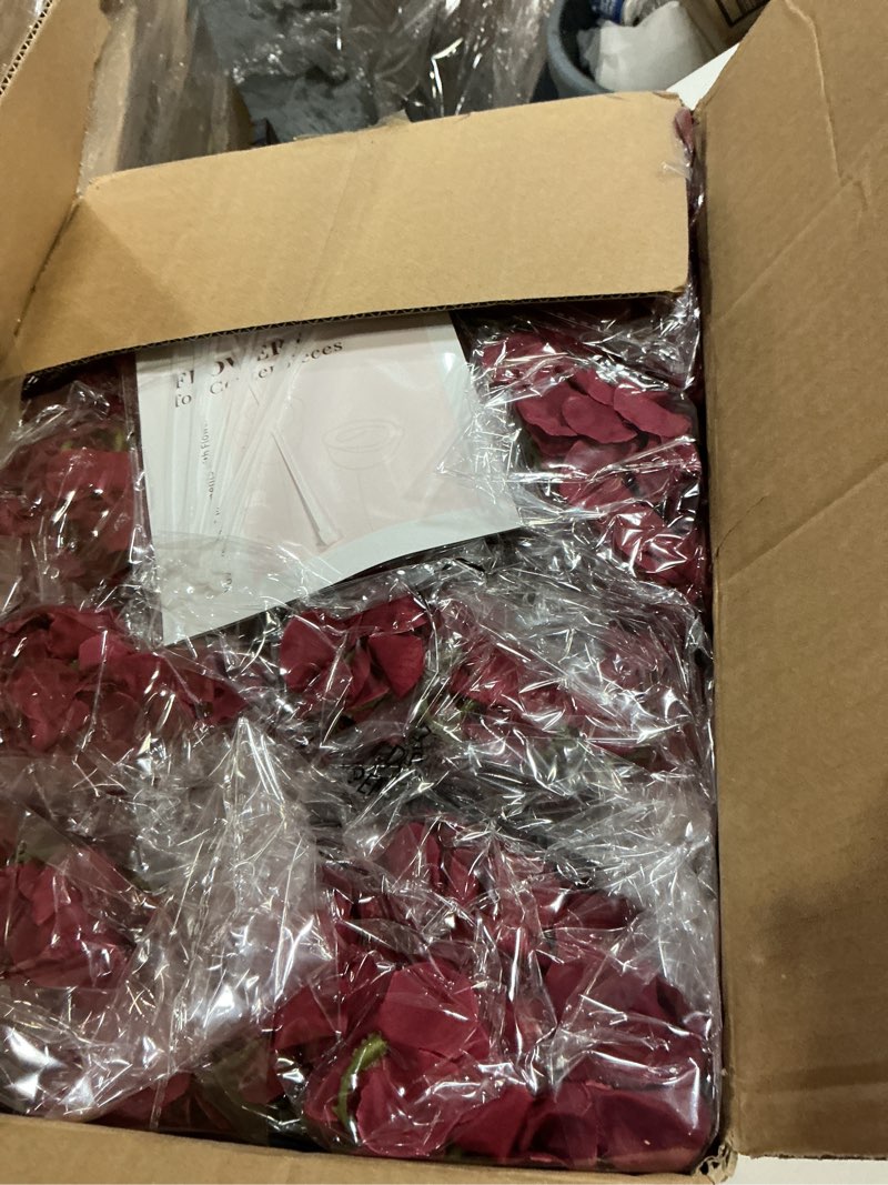 Condition photo showing Good Condition for BLOSMON Hydrangea Artificial Flowers Ball Centerpieces 10 Pcs Burgundy Fake Flowers Silk Hydrangea Flower Balls Faux Hydrangeas Floral Arrangements Bouquet for Wedding Home Room Table Decoration Burgundy 10