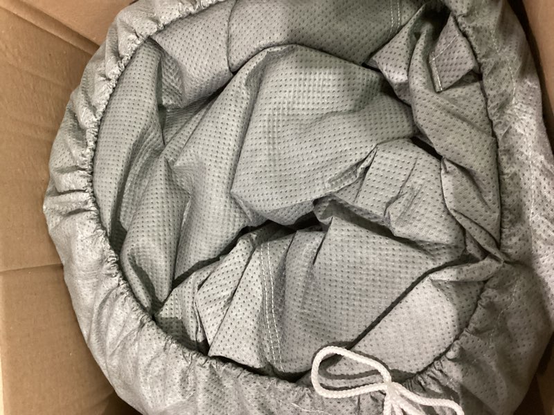 Condition photo showing Good Condition for grey rv or travel trailer cover (product info unknow-similar to stock photo)