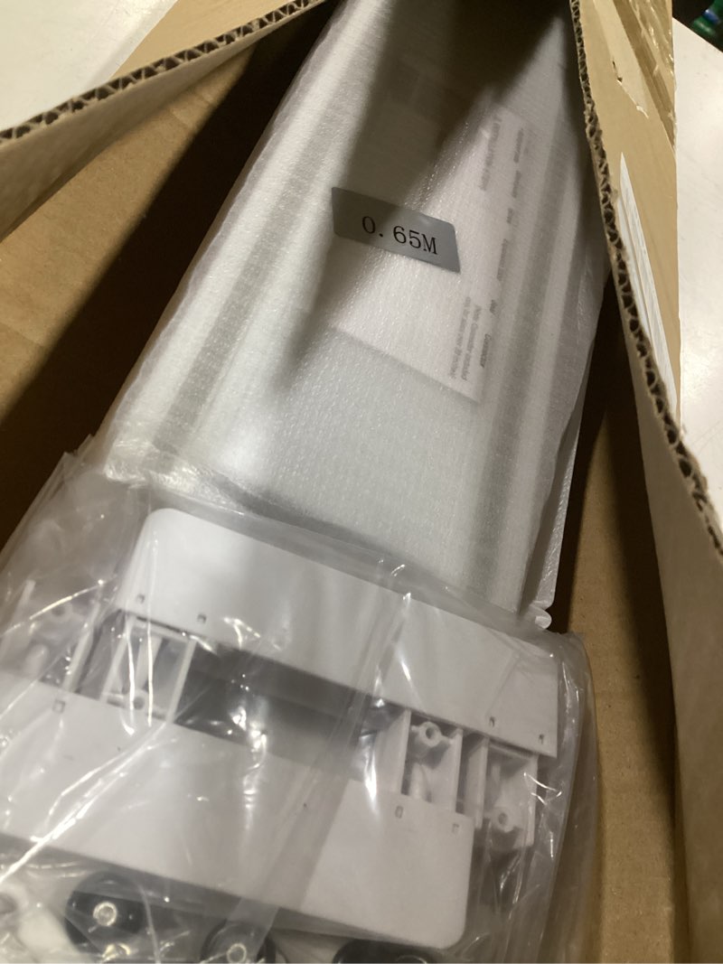 Condition photo showing Good Condition for PHUSTJKL Double Curtain Track Ceiling Mounted, Heavy Duty Aluminum Track Set for Curtains, Silent Sliding Double Rail System for Drapes Living Room Bedroom Room Divider (White,2.7m(8.6ft)) White 2.7m( 8.6ft )