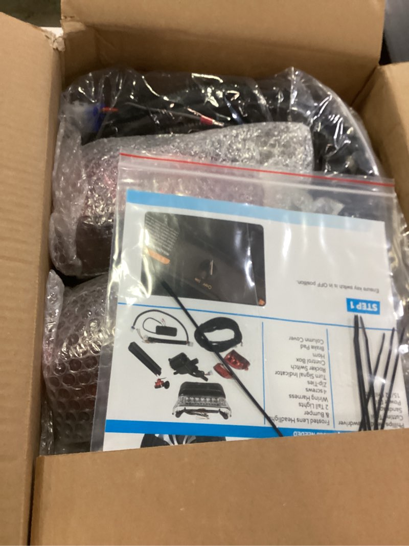 Condition photo showing New/Like New for Golf Cart Deluxe Light Kit Compatible with Club Car Precedent Electric 2004-Up 12V Street Legal Light Kit, Upgrade LED Headlight Taillight with Turn Signals Hazard Light Switch Horn Brake Pad