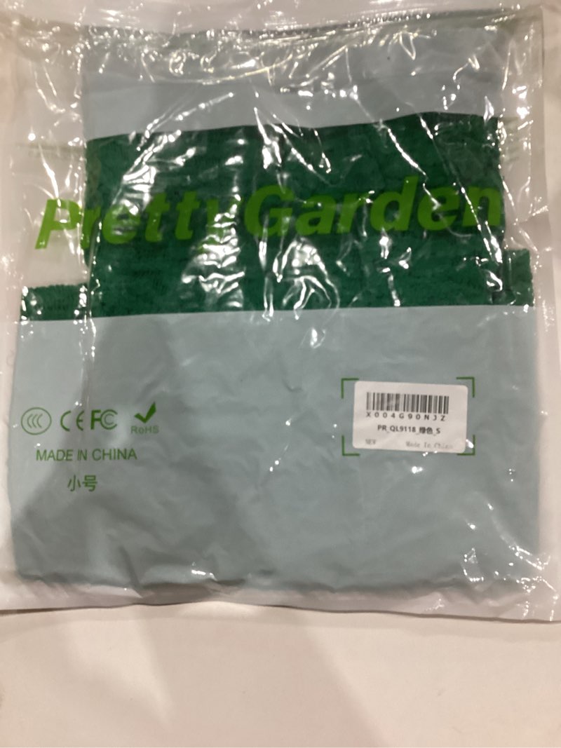 Condition photo showing New/Like New for PRETTYGARDEN Women's Boho Tube Tops 2025 Summer Strapless Off Shoulder Eyelet Smocked Peplum Trendy Going Out Bandeau Top Green Small