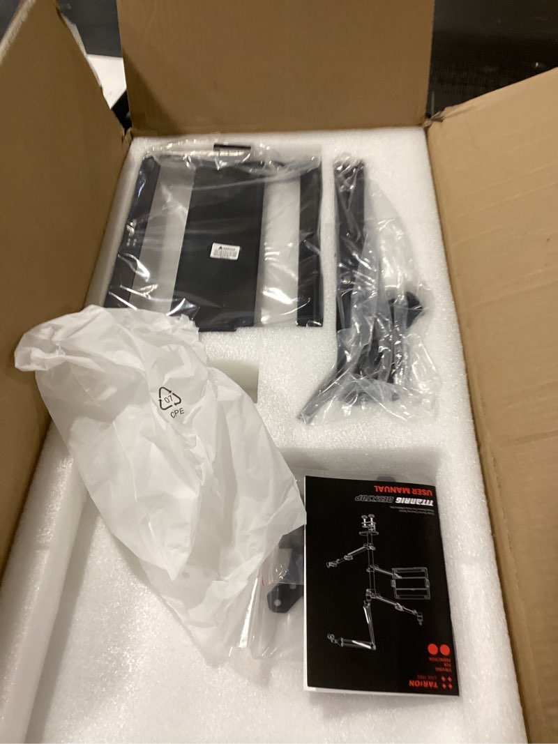 Condition photo showing Good Condition for TARION Overhead Camera Desk Mount: 4-in-1 Heavy Duty Mount Set with 1 Mic Boom Stand + 3 Articulating Arms for DSLR Cameras Ring Light Monitor Laptop - Live Stream Stand TitanRig Desk 4-in-1 Desk Set
