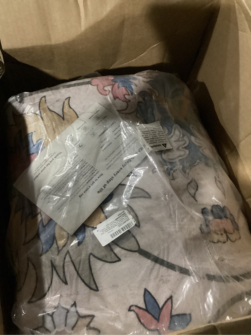 Condition photo showing Good Condition for 9x12 Area Rugs for Living Room Washable: Abstract Large Rug for Dining Room Bedroom Carpet Non Slip 9 by 12 Indoor Modern Nursery Home Office Blue Grey Blue/Grey 9' x 12' (Rectangular)