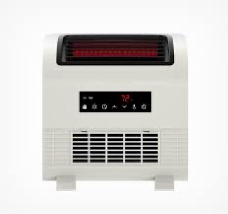utilitech up to 1500-watt infrared cabinet indoor electric space heater