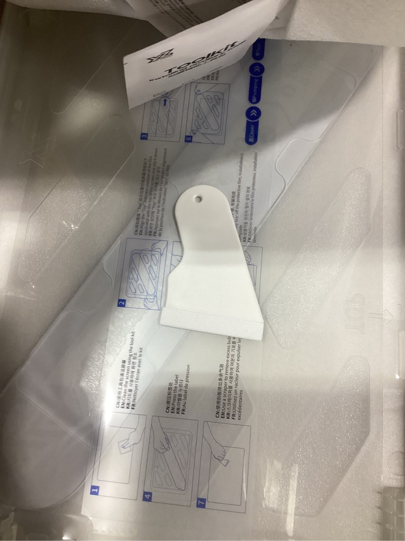 Condition photo showing New/Like New for YONZEE Screen Protector for Tesla Model 3 Highland & Model Y Juniper 2024–2026, HD Tempered Glass Front & Rear Screen Protectors with Alignment Kit, 9H Hardness, Anti-Scratch, Crystal Clear Display