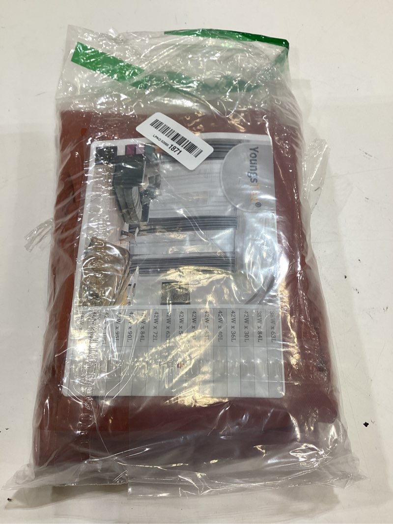Condition photo showing New/Like New for youngstex terracotta blackout curtains 54 inch length- short thermal insulated drapes with grommet room darkening privacy for bedroom living room windows, 2 panels, 42 x 54 inch 42"w x 54"l (pack of 2) terracotta