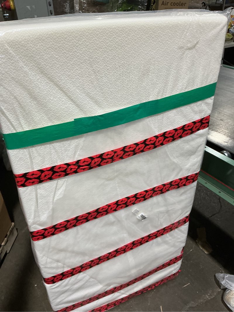 Condition photo showing Good Condition for 5"x52"x27.5" premium toddler mattress, water-resistant and removable machine washable outer cover, certipur-us certified medium firm foam