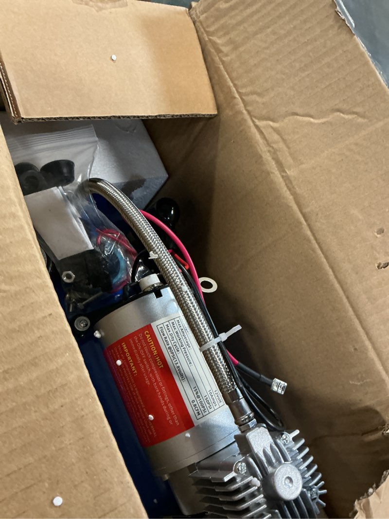Condition photo showing Good Condition for jdmspeed new 150psi dc 12v air compressor with 6 liter tank 1.6 gallon for train horns motorhome tires