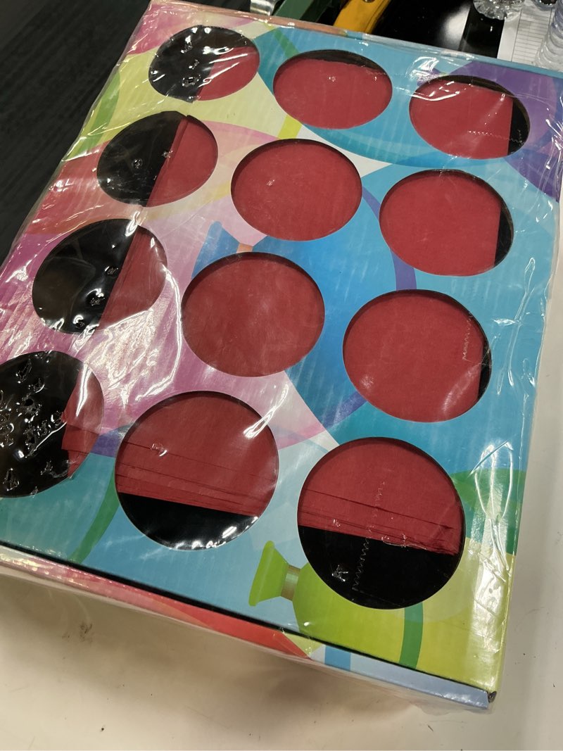 Condition photo showing Good Condition for winnerwhy prize party punch box game teacher prize box with 10 paper board inserts 12 compartment holes party punch game award for school classroom reward birthdays back to school events